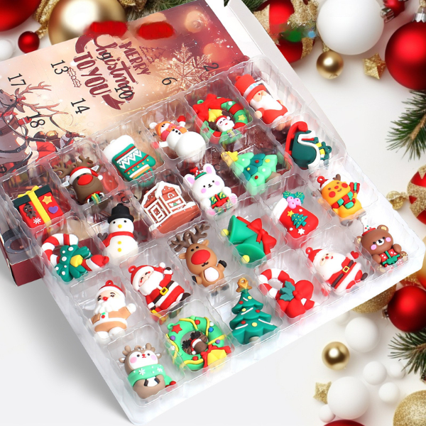 Jõulukalender 3D Squishy mänguasjadega