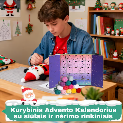 Jõulud kudumine Advendikalender lõngaga